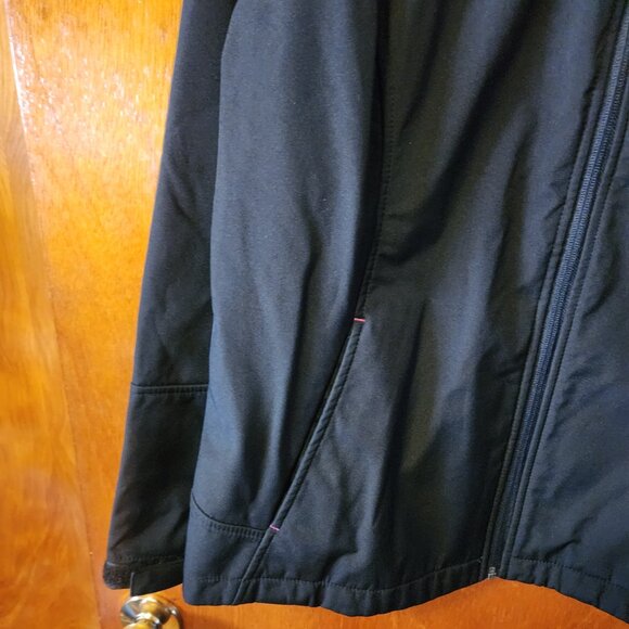 Women's Large FreeTech Black w/ Pink Accents Full Zip Hooded Jacket - Picture 6 of 10